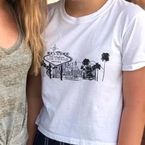 Topshop short sleeved sort of cropped but not real